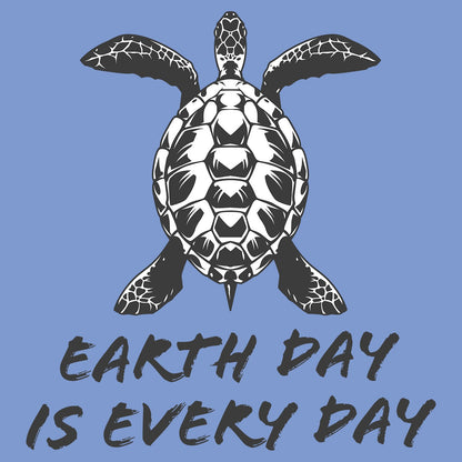 Earth Day is Every Day Sea Turtle - Adult Tri-Blend T-Shirt