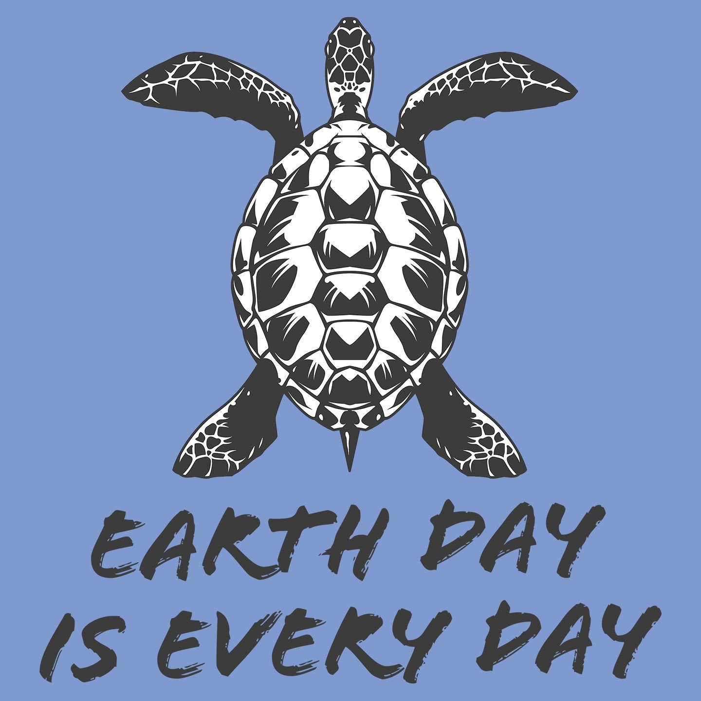 Earth Day is Every Day Sea Turtle - Women's Tri-Blend T-Shirt