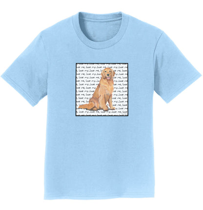 Animal Pride - Golden Love Text - Kids' Unisex T-Shirt