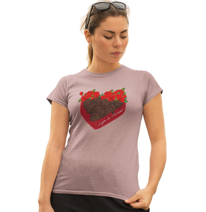 Box of Chocolate Labs - Women's Fitted T-Shirt