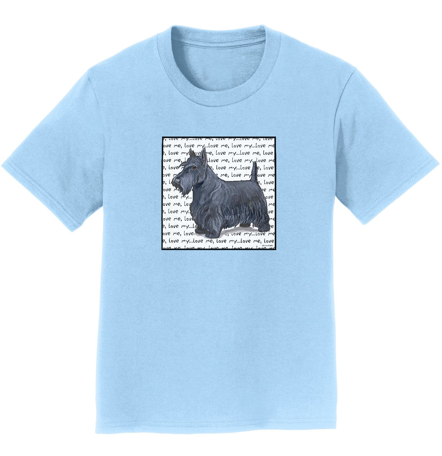 Animal Pride - Scottie Love Text - Kids' Unisex T-Shirt