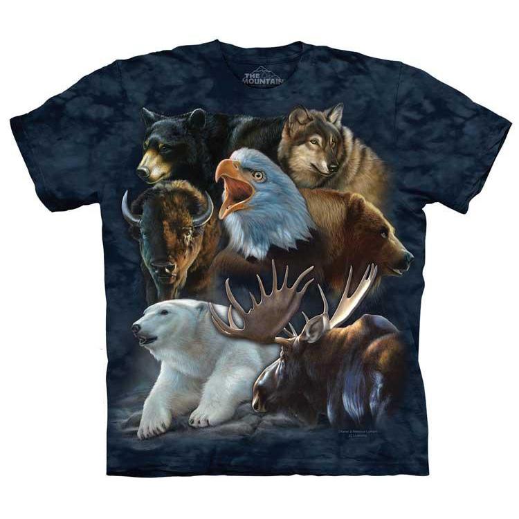 The Mountain Wild Alaskan Collage - T-Shirt