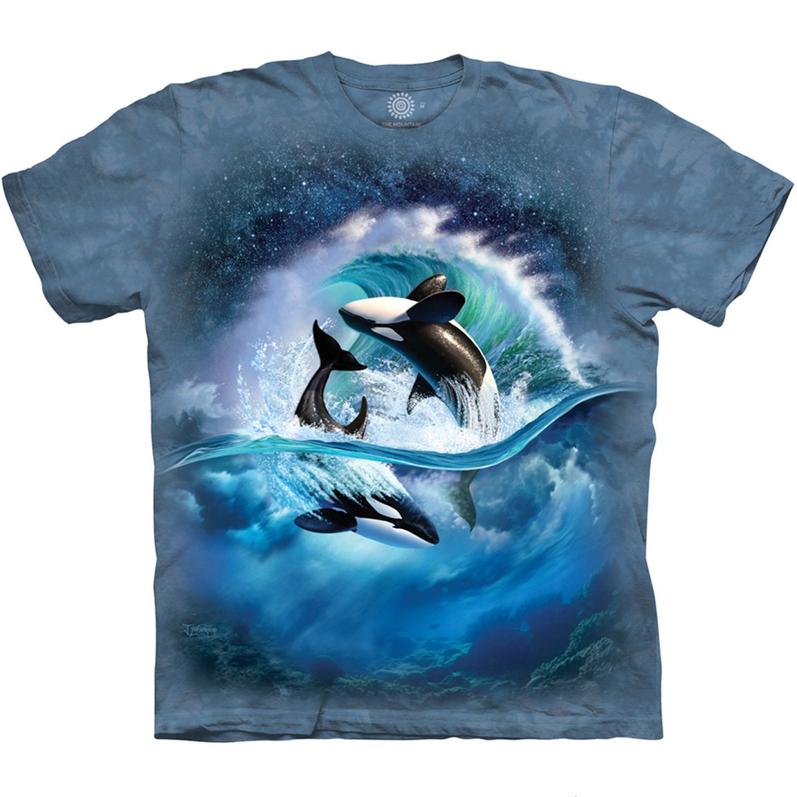 The Mountain Orca Wave - T-Shirt