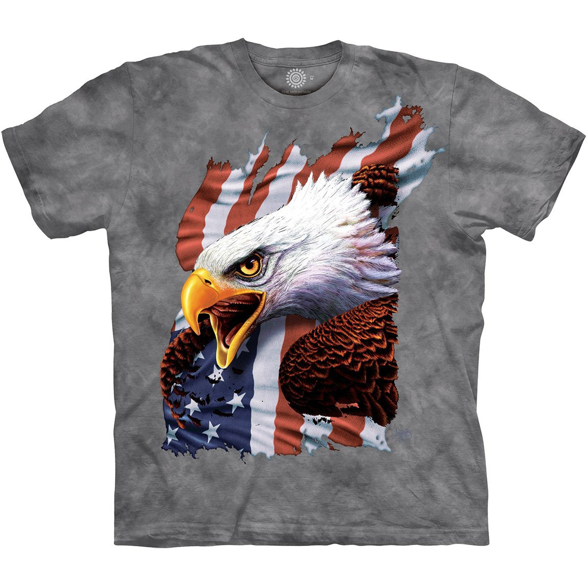 The Mountain Patriotic Screaming Eagle - T-Shirt