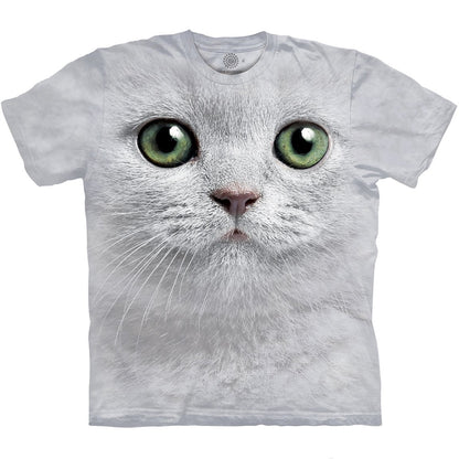 Green Eyes Cat Face - The Mountain 3D Shirt