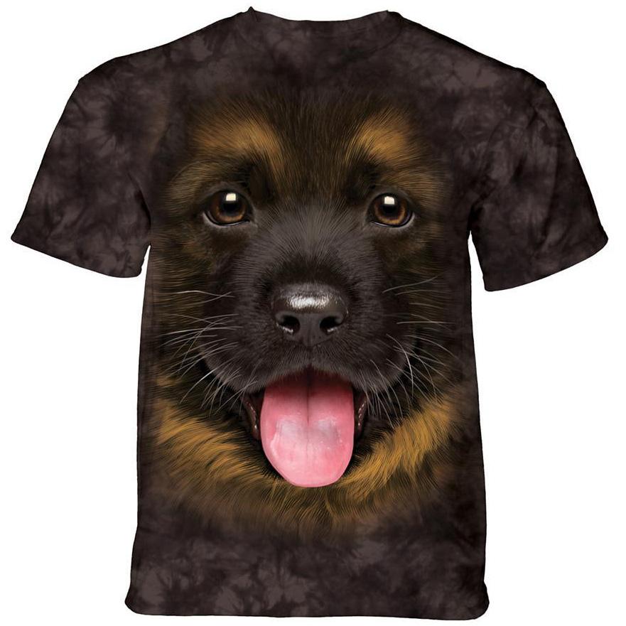 Big Face German Shepherd Puppy - Adult Unisex T-Shirt
