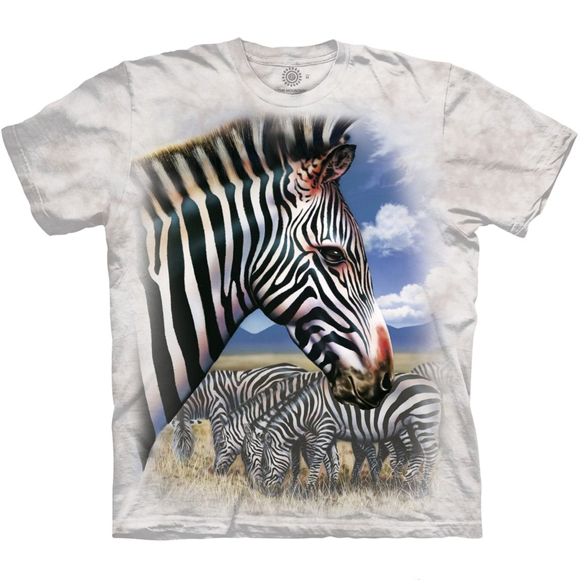 Zebra Portrait T-Shirt - The Mountain