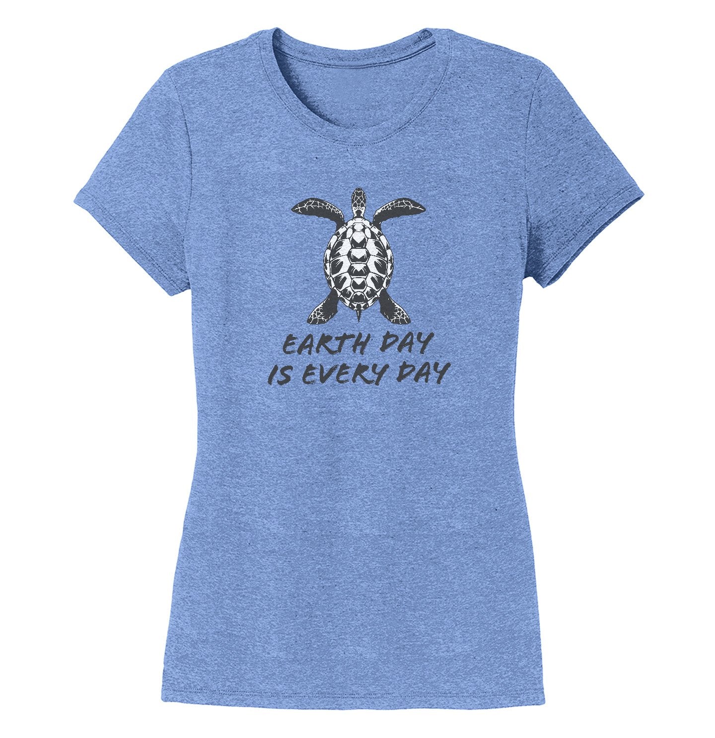 Animal Pride - Earth Day is Every Day Sea Turtle - Women's Tri-Blend T-Shirt