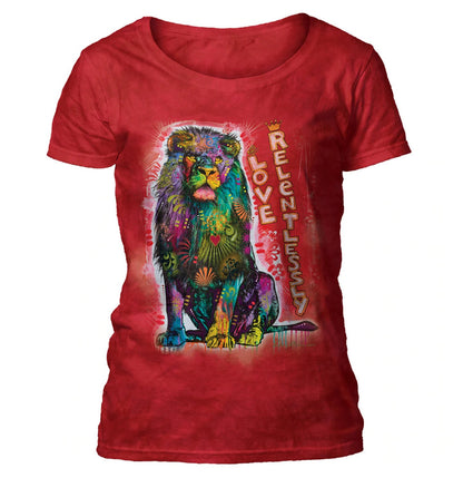 Love Relentlessly Lion - Women's Scoop Neck T-Shirt