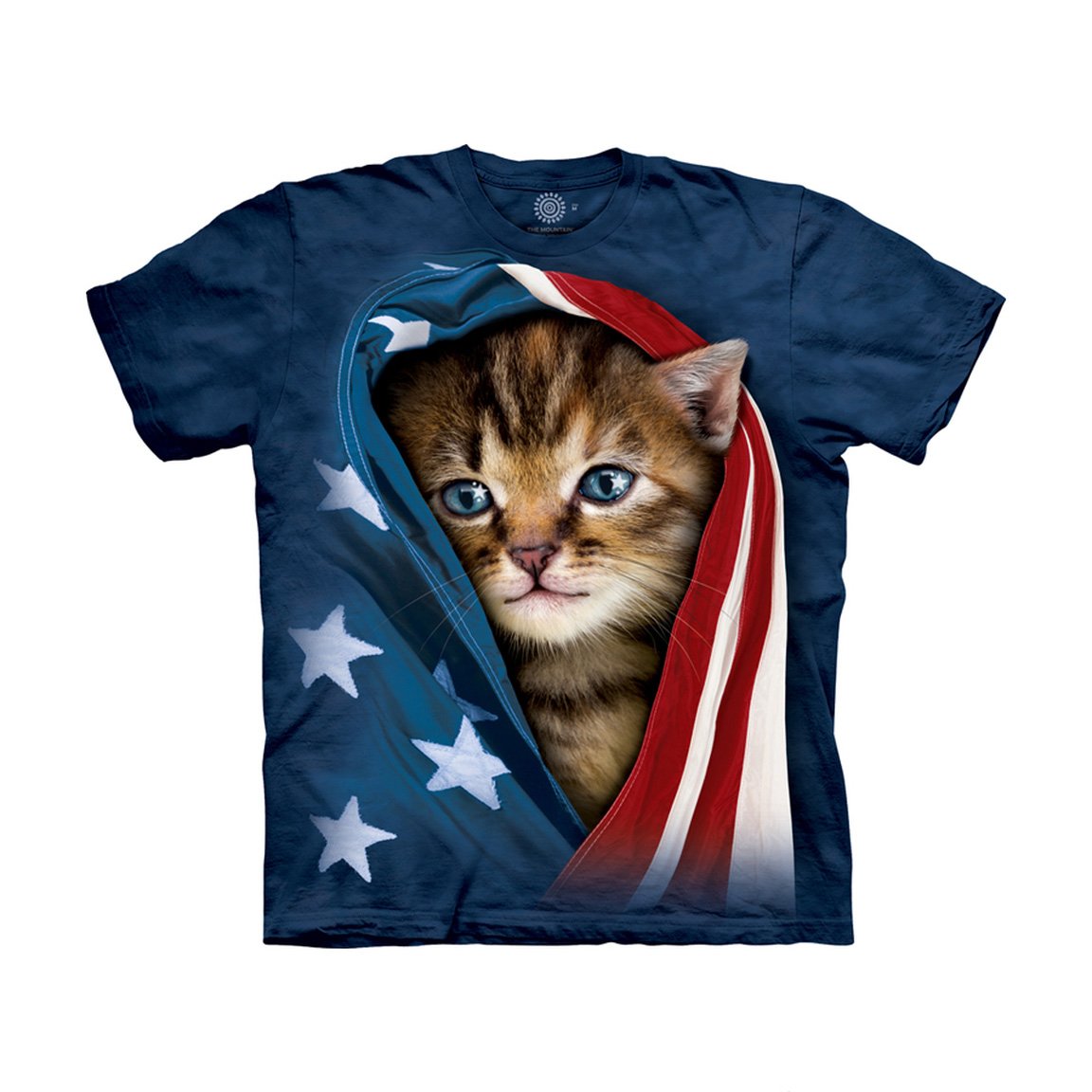 The Mountain Patriotic Kitten - Kids' Unisex T-Shirt