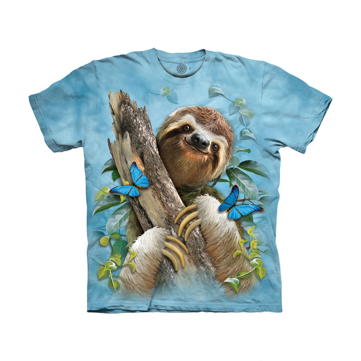 The Mountain Sloth & Butterflies - Kids' Unisex T-Shirt