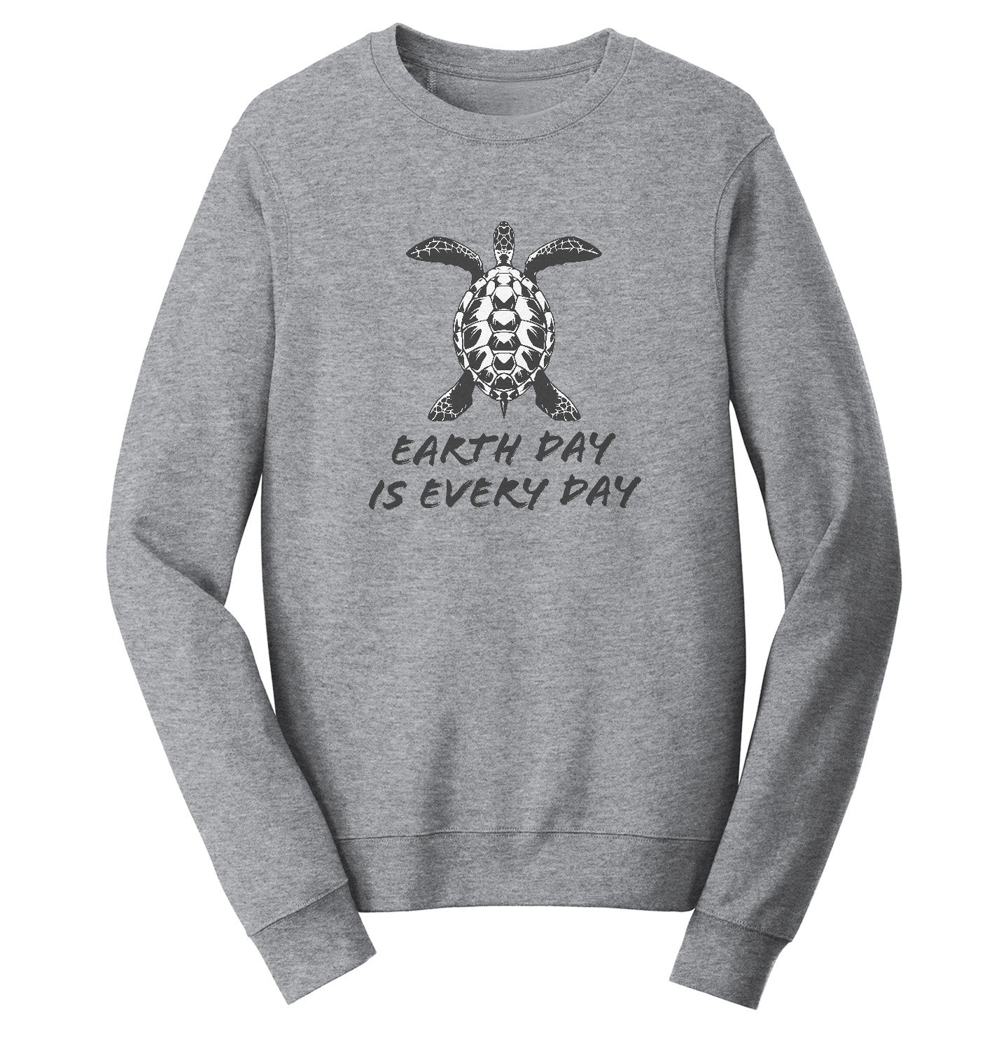 Earth Day Is Every Day - Sea Turtle Design | Crewneck Sweatshirt