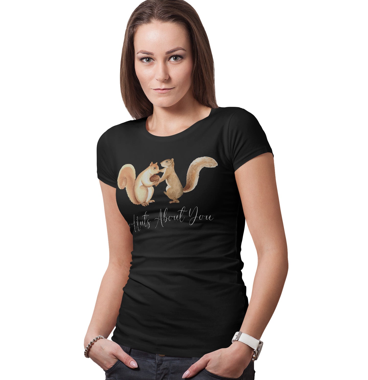 Nuts About You - Women's Fitted T-Shirt