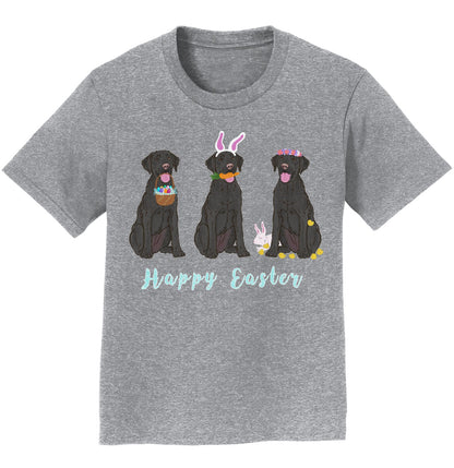 Easter Black Labrador Line Up - Kids' Unisex T-Shirt