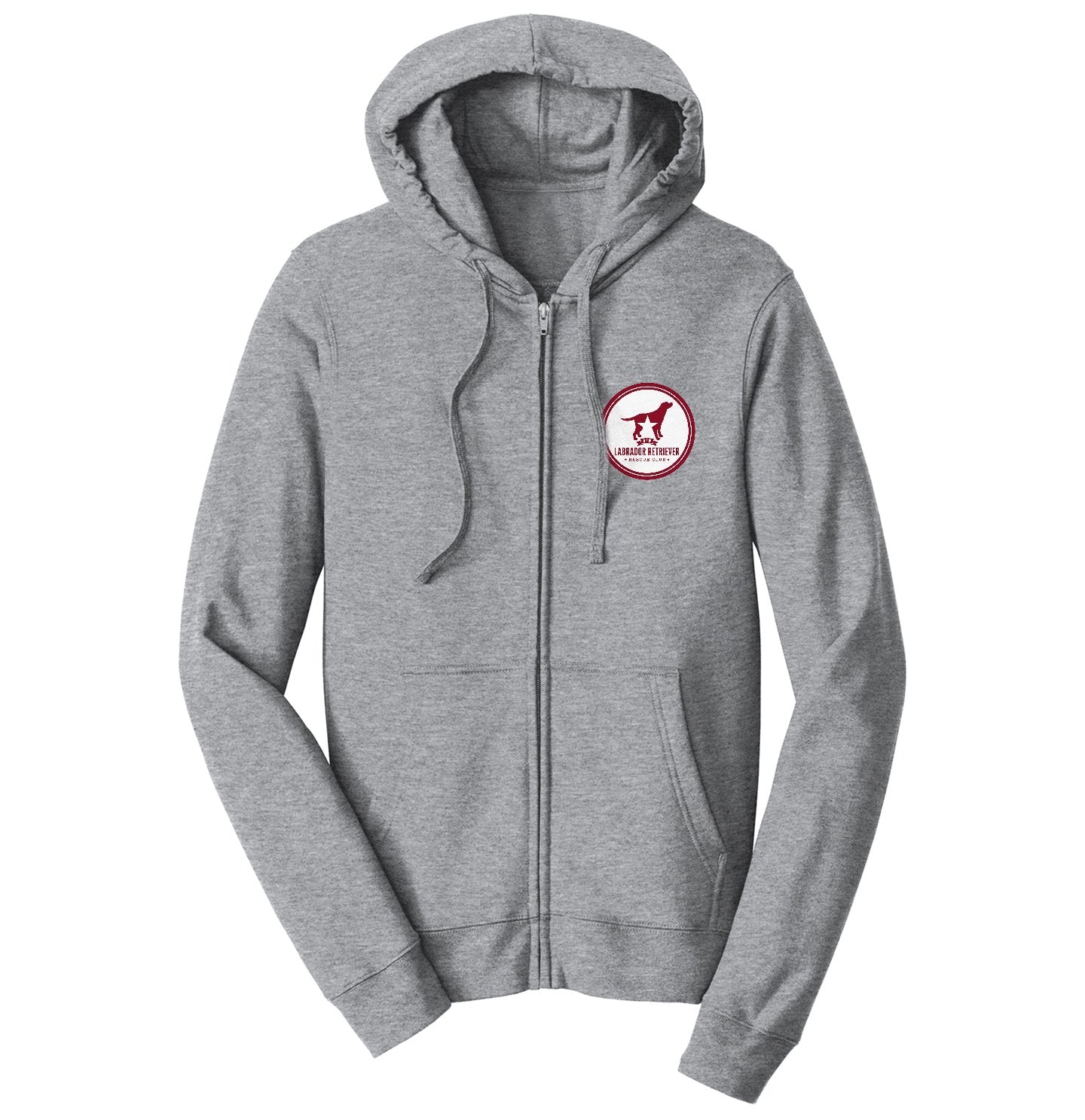 DFWLRRC - Maroon DFWLRR Logo - Adult Unisex Full-Zip Hoodie Sweatshirt