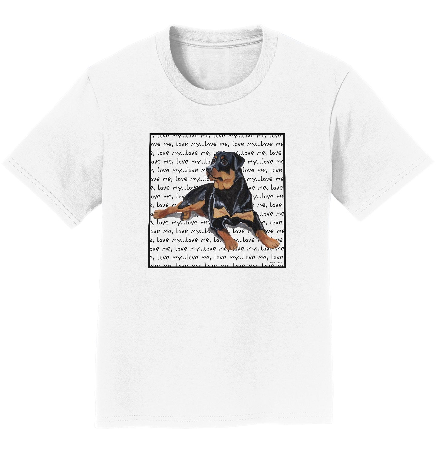 Animal Pride - Rottweiler Love Text  - Kids' Unisex T-Shirt