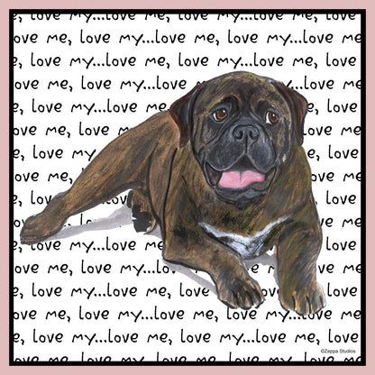 Bullmastiff Love Text - Women's Fitted T-Shirt