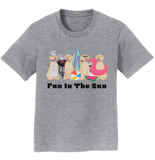 Summer Lineup Yellow Lab  - Kids' T-Shirt