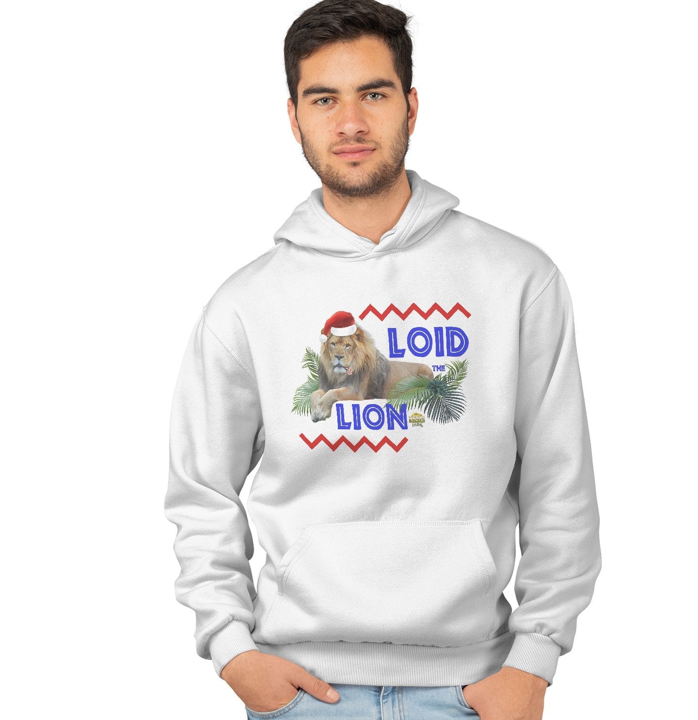 New Zoo & Adventure Park - Christmas Loid the Lion - Adult Unisex Hoodie Sweatshirt