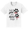 Just A Girl Who Loves Dogs - Kids' Unisex T-Shirt