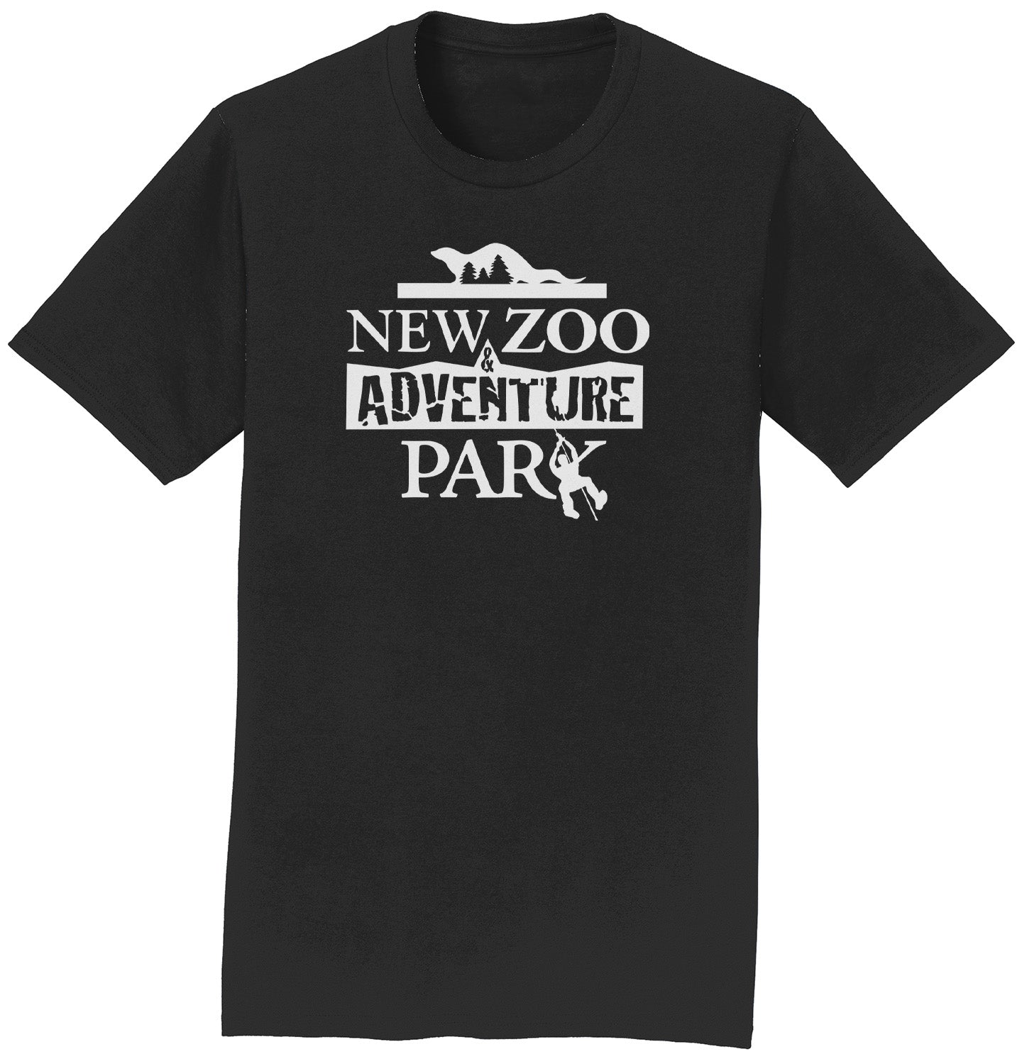 NEW Zoo and Adventure Park Black & White Logo - Adult Unisex T-Shirt