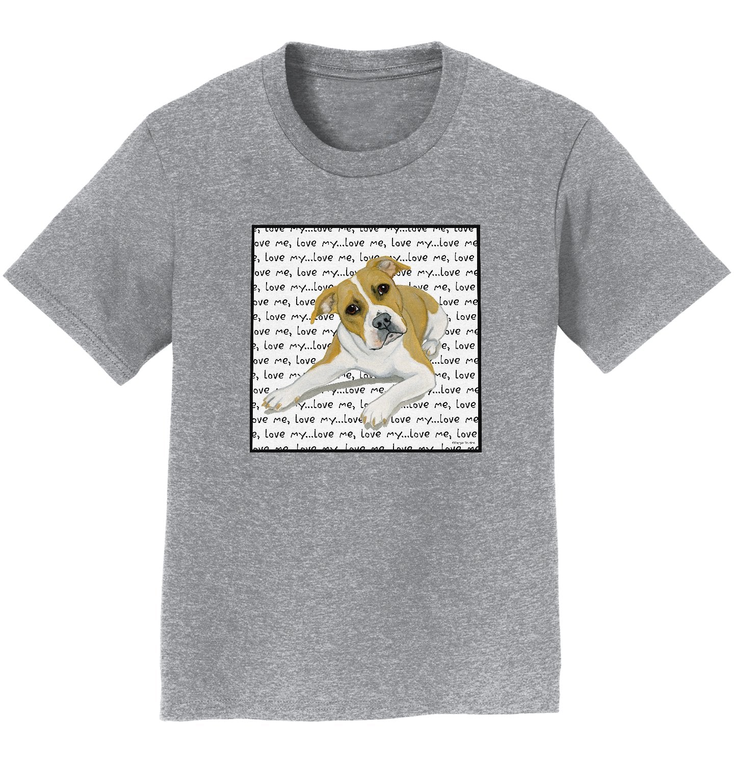 Animal Pride - American Pit Bull Love Text  - Kids' Unisex T-Shirt