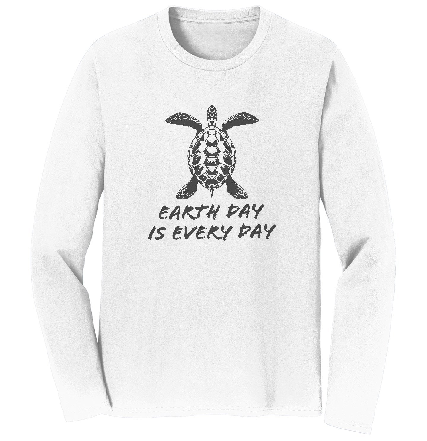Earth Day is Every Day Sea Turtle - Adult Unisex Long Sleeve T-Shirt