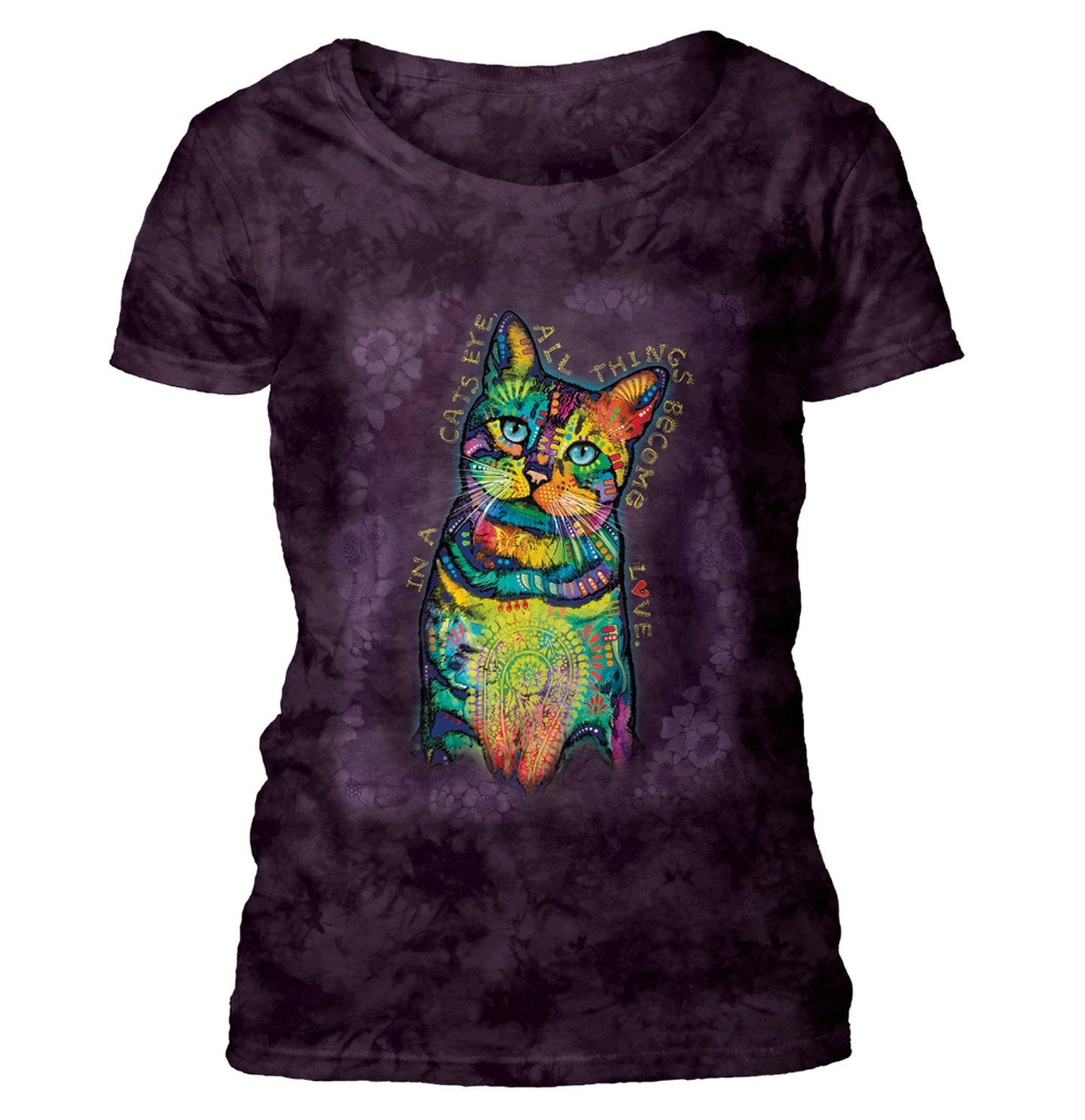 The Mountain - Cats Eyes - Women's Scoop Neck T-Shirt