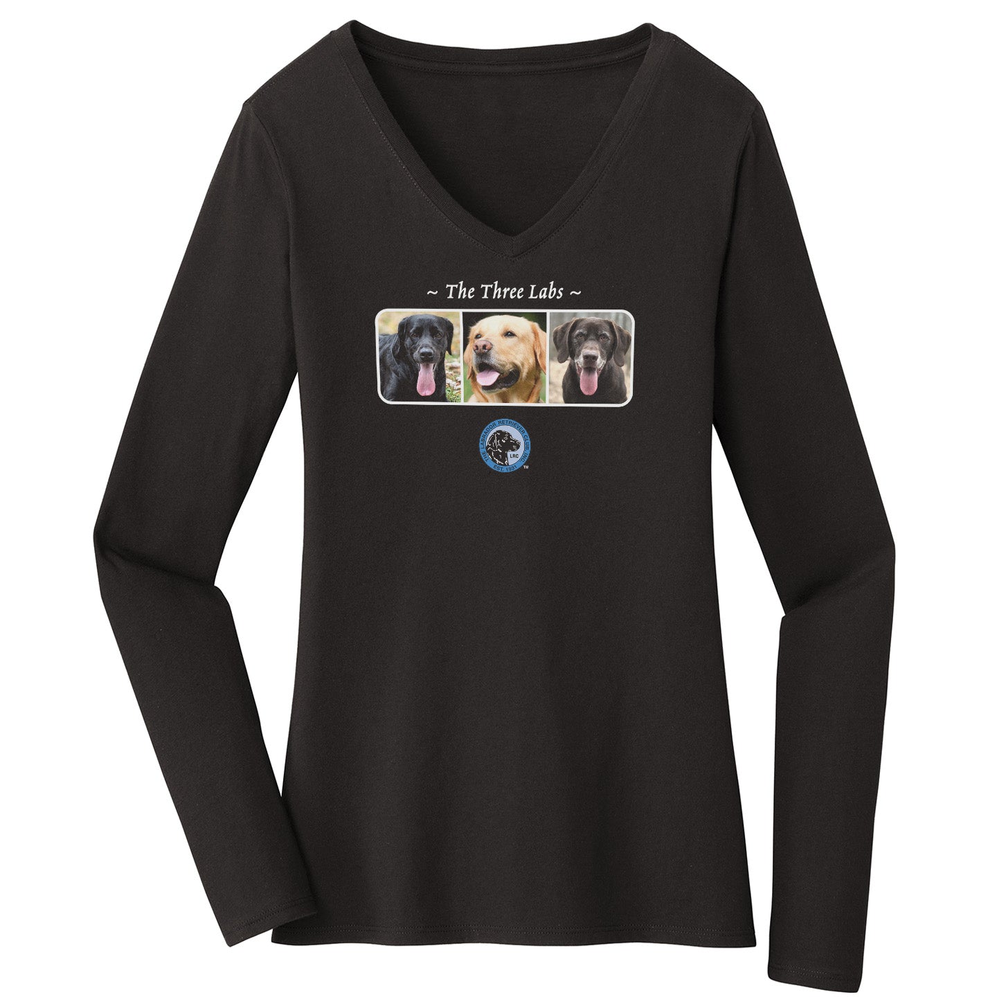 The Three Labs LRC - Women's V-Neck Long Sleeve T-Shirt