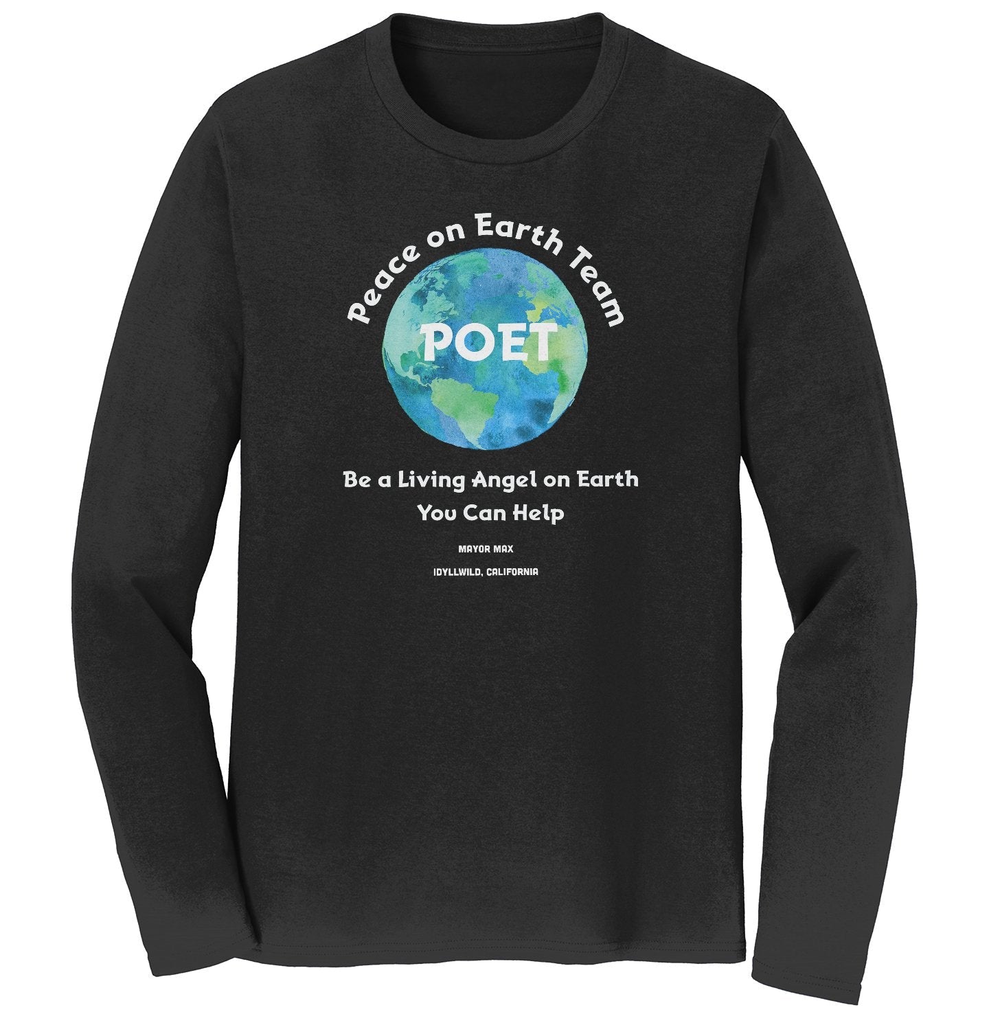 Mayor Max - POET Logo - Adult Unisex Long Sleeve T-Shirt