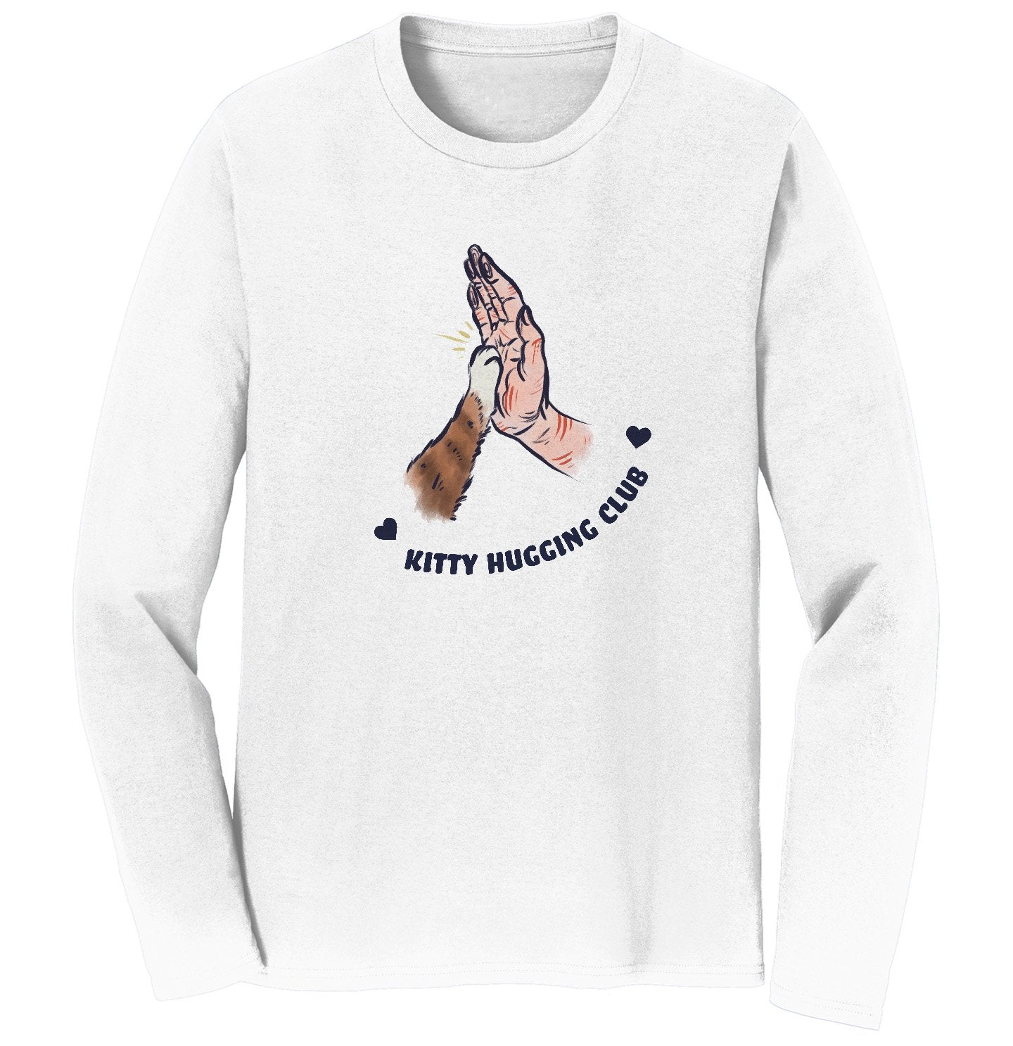 Kitty Hugging Club - Adult Unisex Long Sleeve T-Shirt