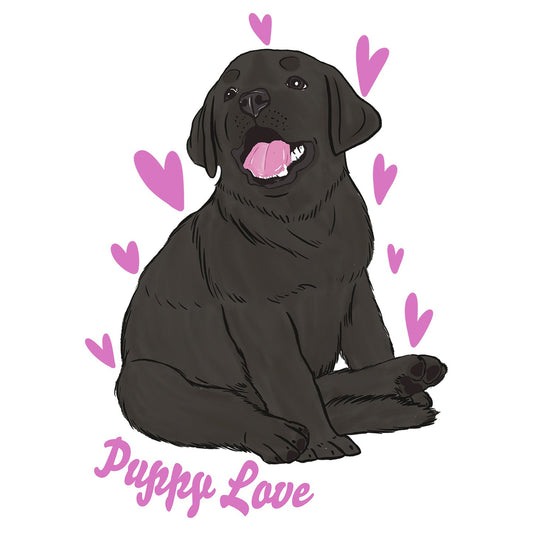 Black Labrador Puppy Love - Kids' Unisex T-Shirt