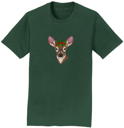 Christmas Doe Head - Adult Unisex T-Shirt