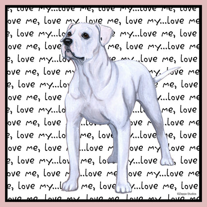 American Bulldog Love Text - Women's Fitted T-Shirt