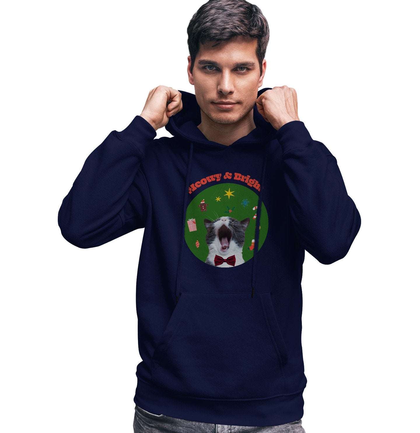 Meowy & Bright - Adult Unisex Hoodie Sweatshirt