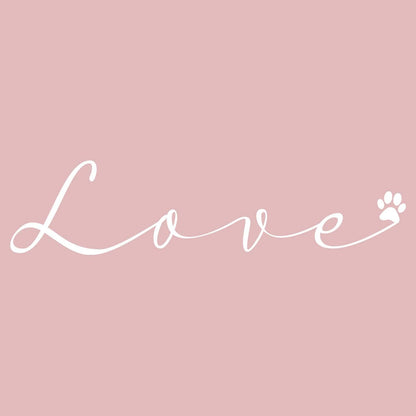 Love Script Paw - Women's Fitted T-Shirt