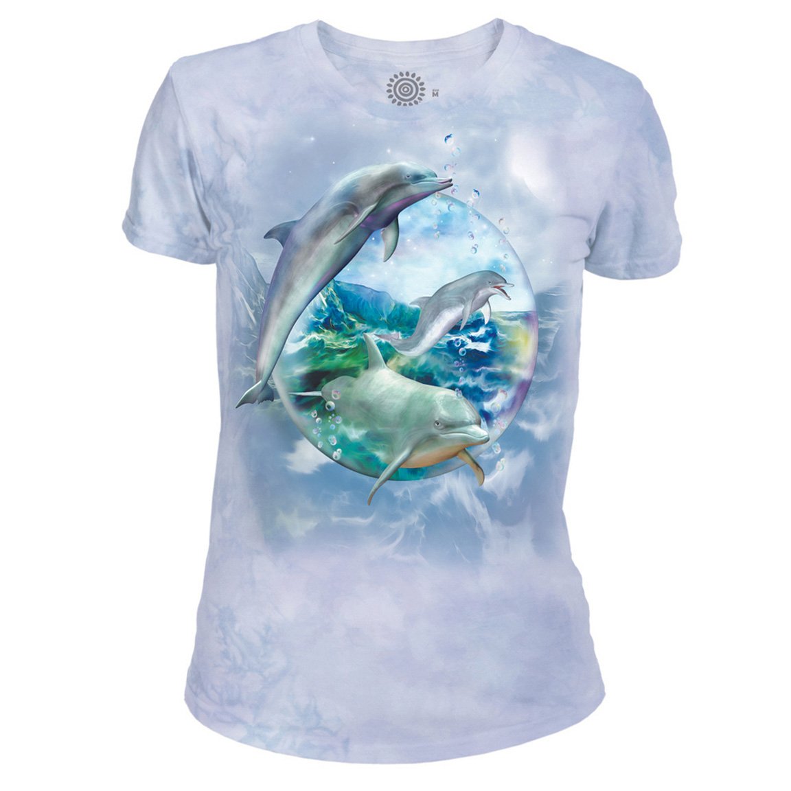 Dolphin Bubble - Women's Tri-Blend T-Shirt