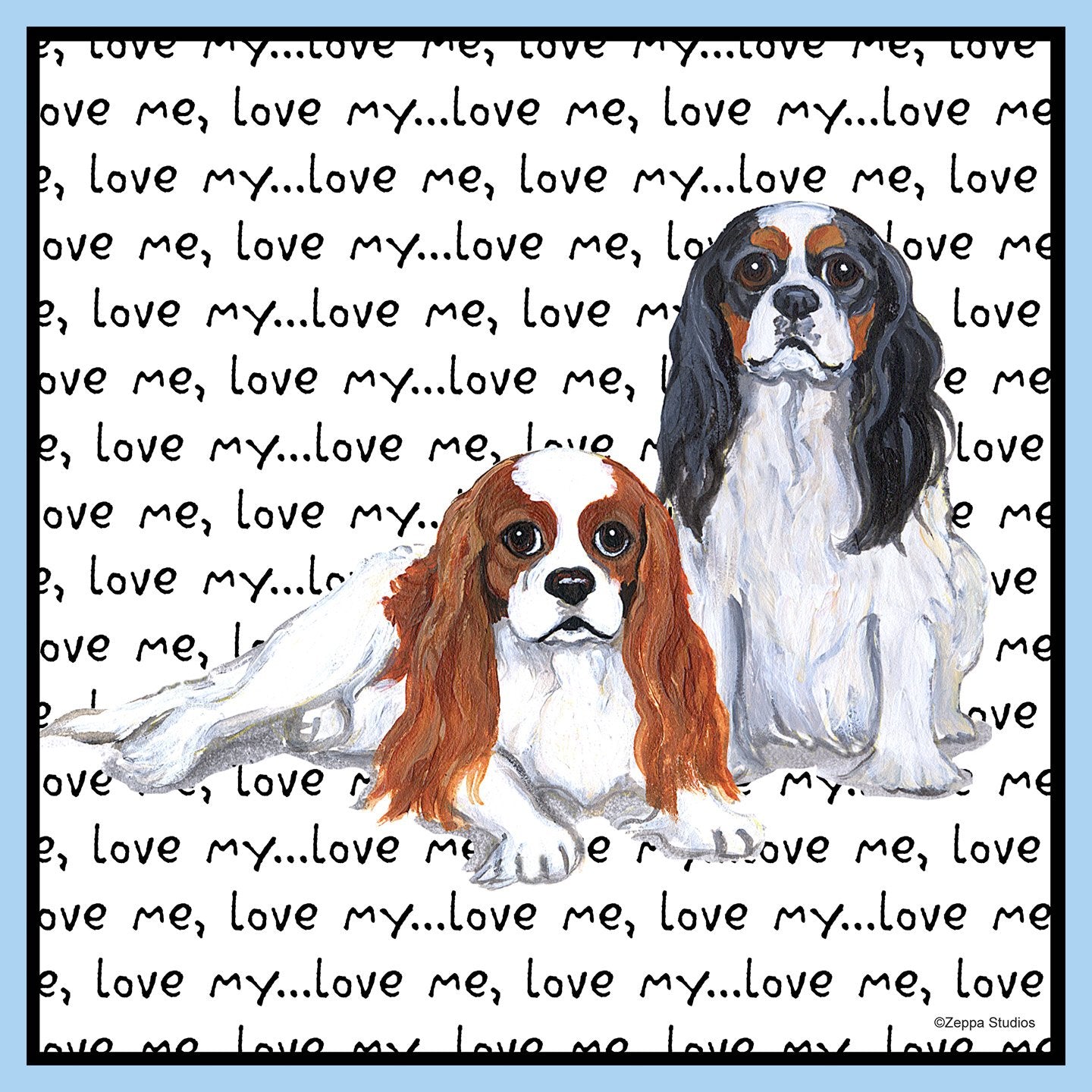 Cavaliers Love Text - Adult Unisex T-Shirt