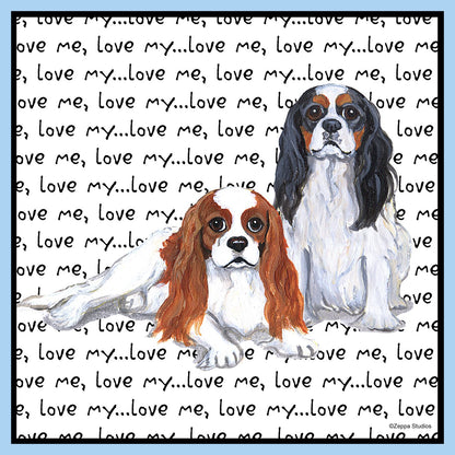 Cavaliers Love Text - Adult Unisex T-Shirt