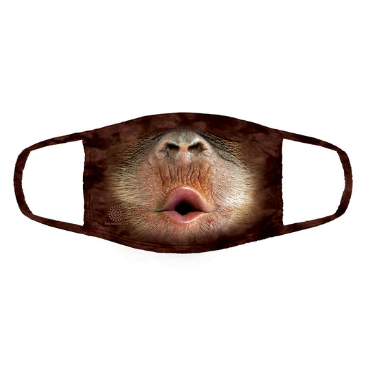 Big Face Baby Orangutan - Adult Unisex Face Mask