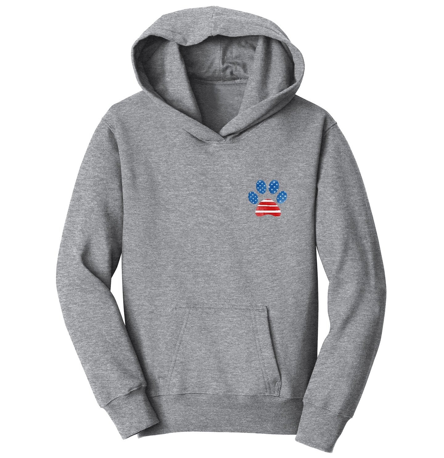 Pawtriotic USA Pawprint - Kids' Hoodie Sweatshirt