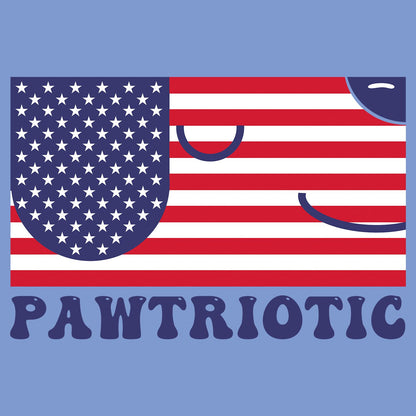 Pawtriotic Flag Dog - Adult Tri-Blend T-Shirt