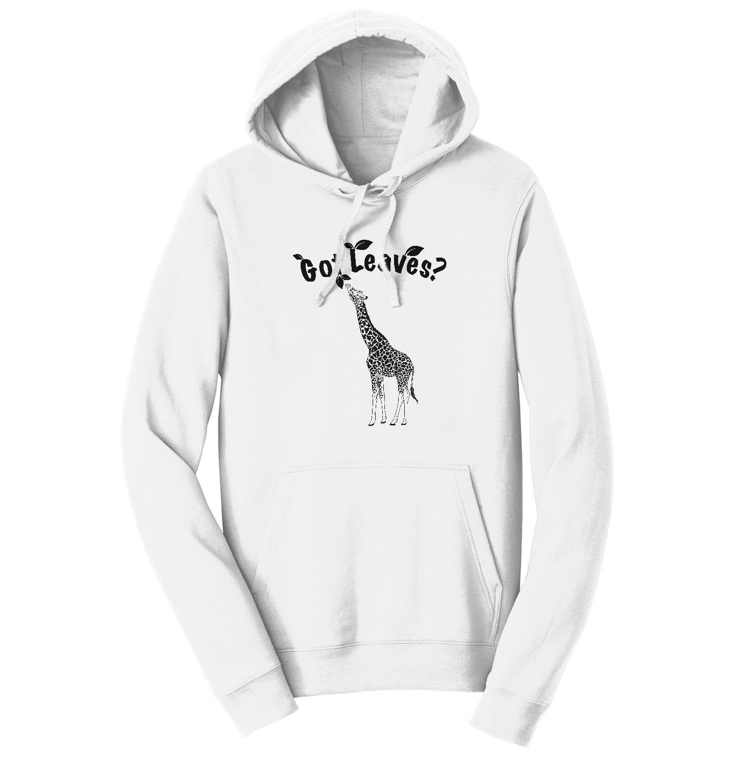 Got Leaves Giraffe - Adult Unisex Hoodie Sweatshirt