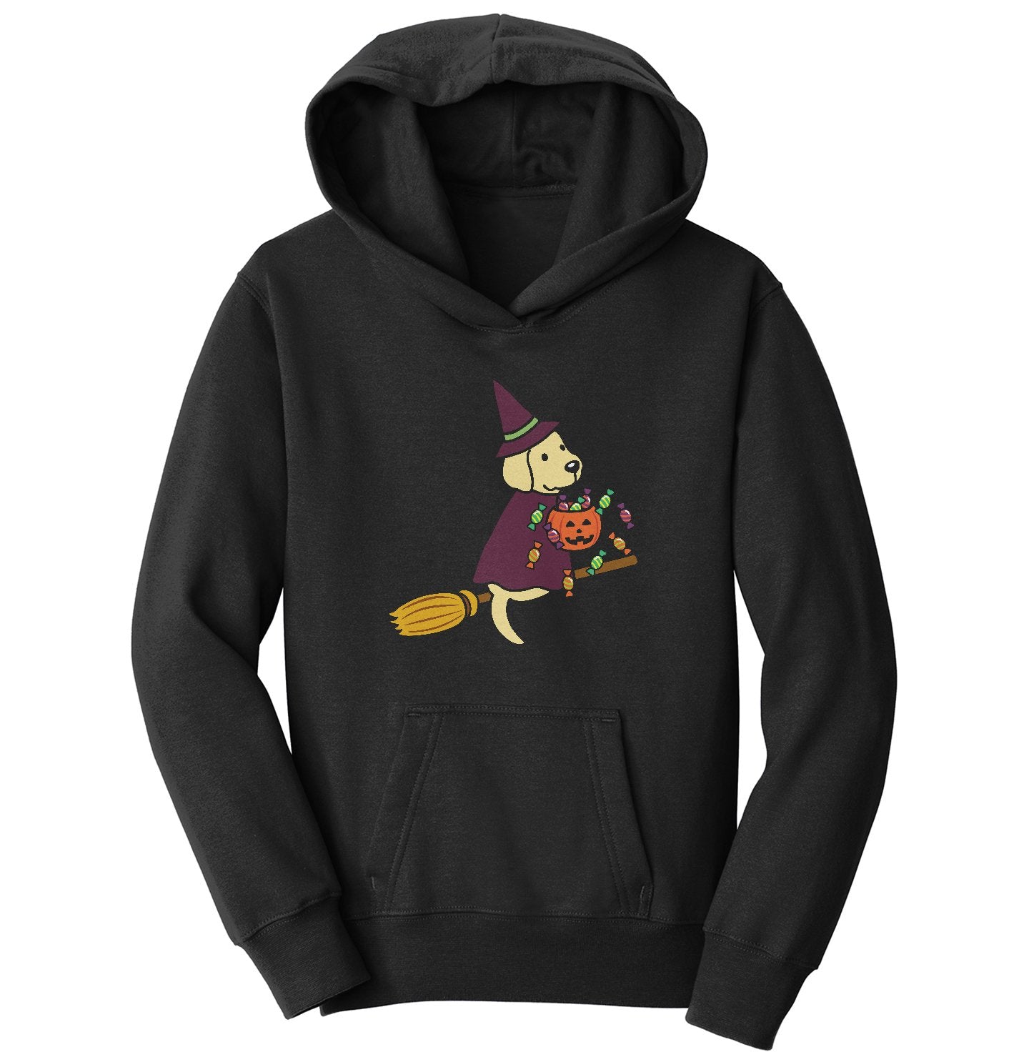 Yellow Lab Witch - Halloween - Kids' Unisex Hoodie Sweatshirt