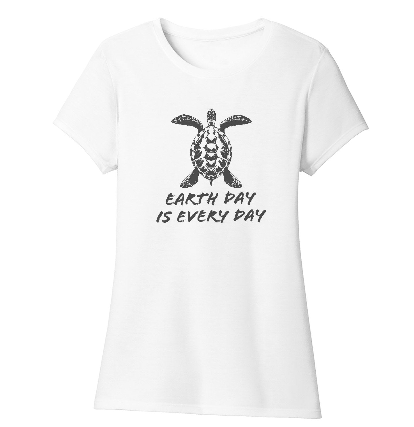 Earth Day is Every Day Sea Turtle - Women's Tri-Blend T-Shirt