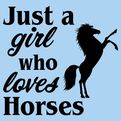 Just A Girl Who Loves Horses Silhouette - Kids' Unisex T-Shirt