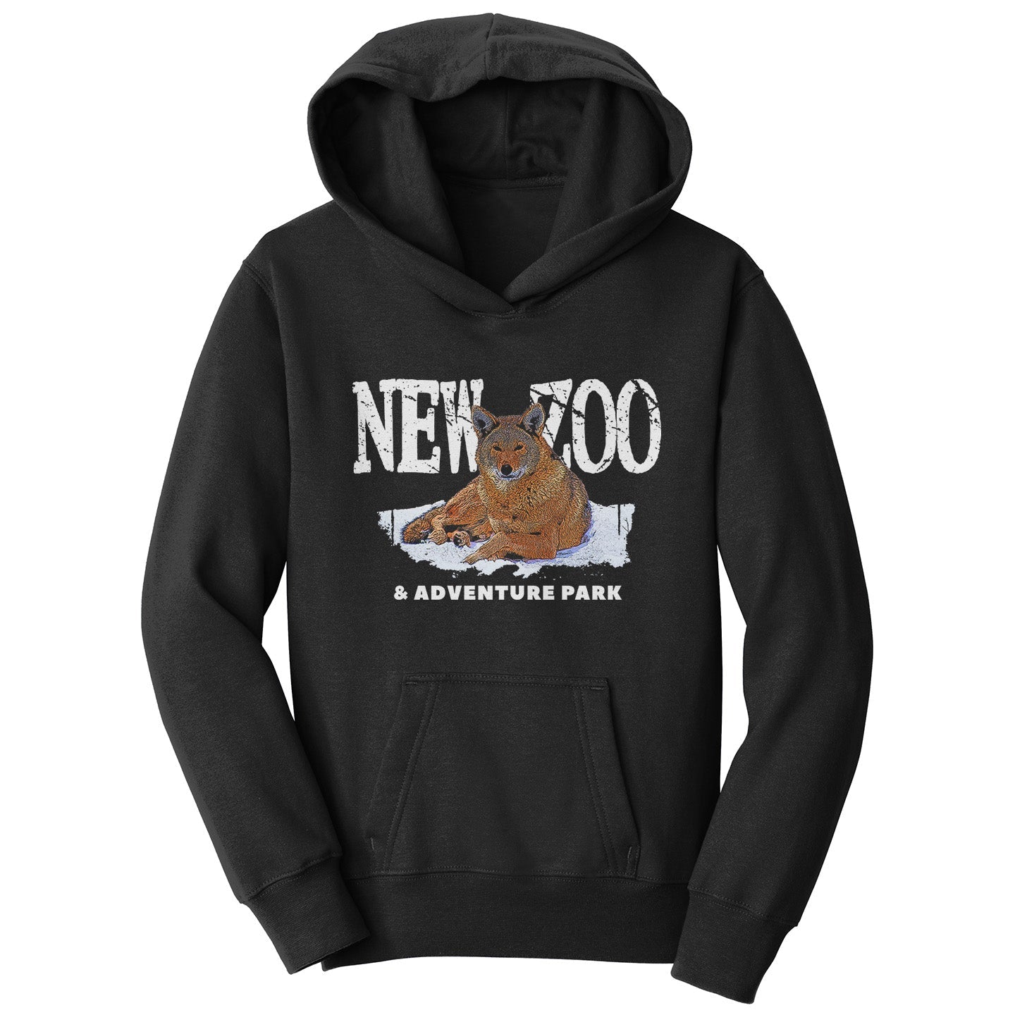 NEW Zoo & Adventure Park - NEW Zoo Red Wolf Art - Kids' Unisex Hoodie Sweatshirt