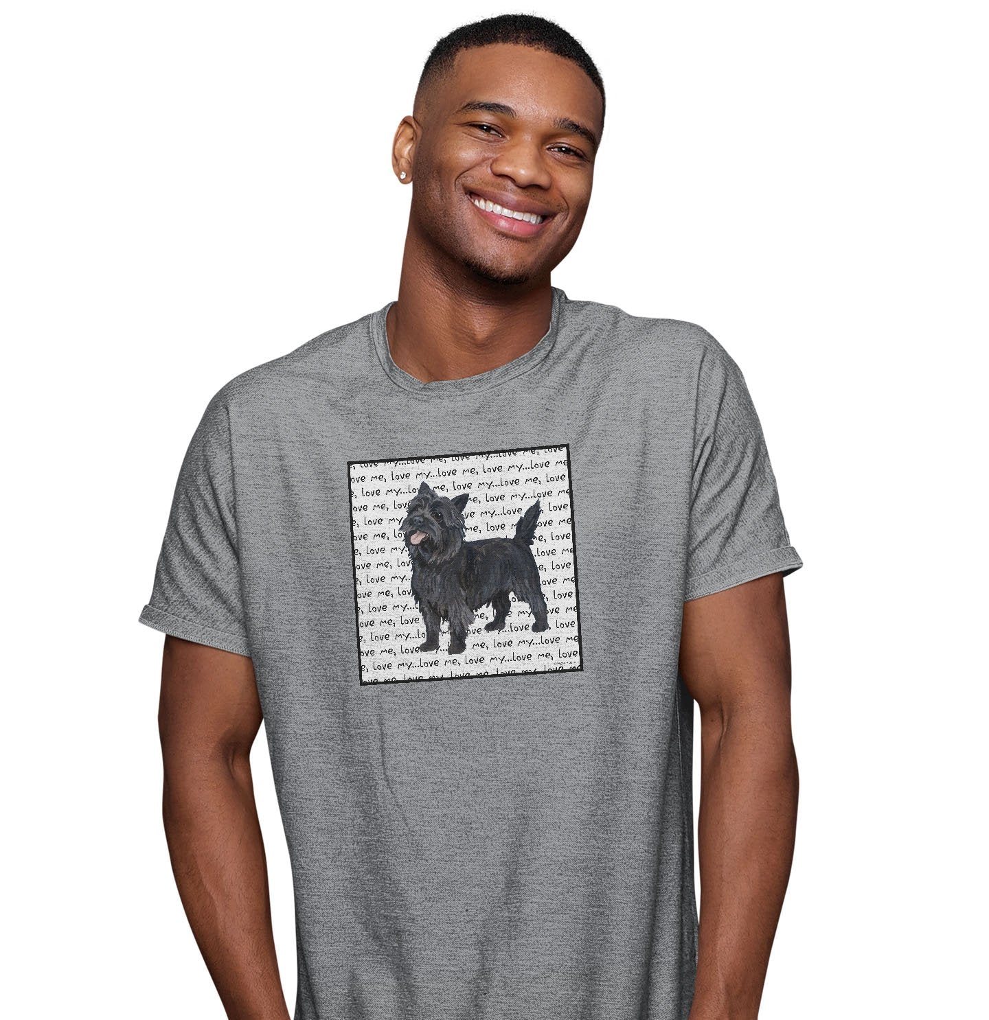 Animal Pride - Cairn Terrier Love Text - Adult Unisex T-Shirt