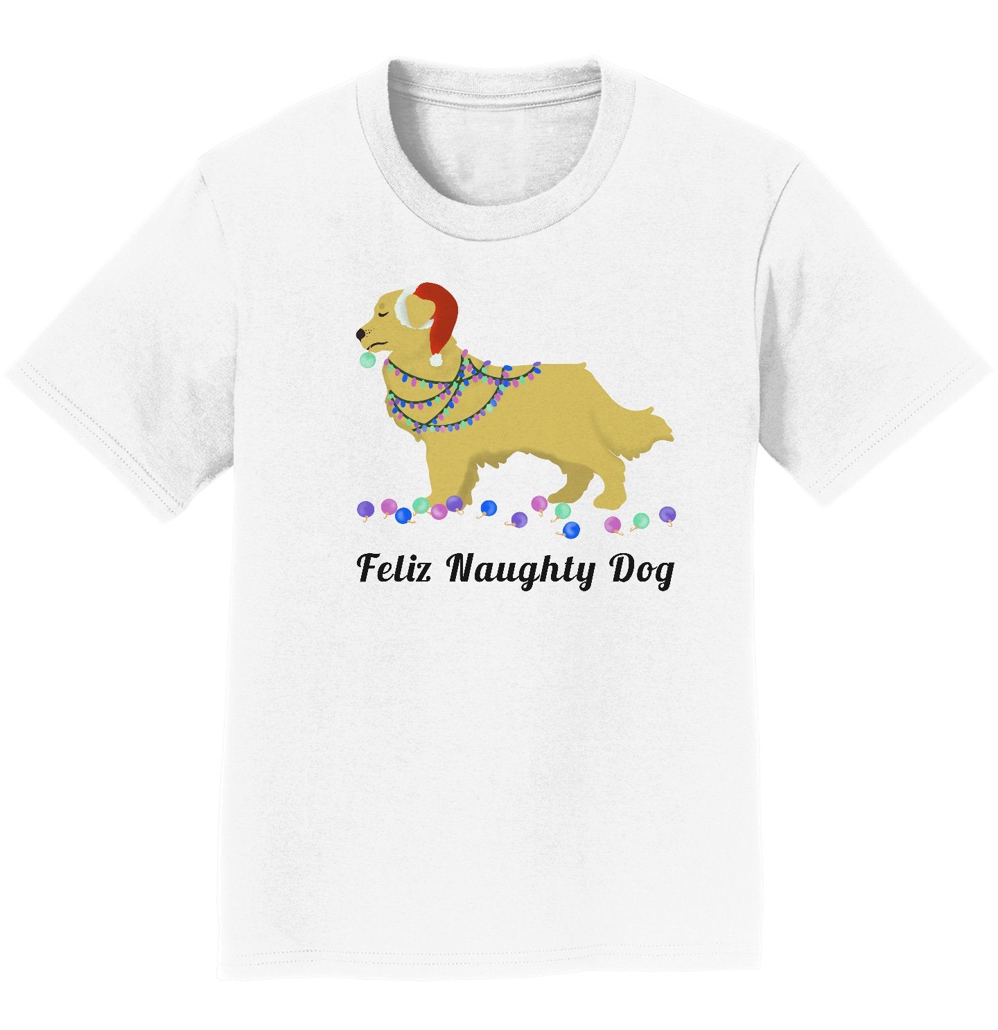 Feliz Naughty Dog Golden Retriever - Kids' Unisex T-Shirt