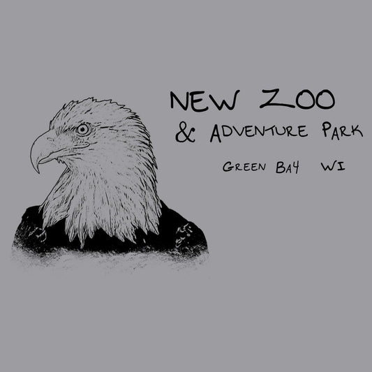 NEW Zoo Bald Eagle Outline - Adult Unisex T-Shirt